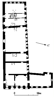 Усадьба Вакорина. Флигель. План флигеля