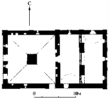 Церковь Троицы с трапезной палатой. План