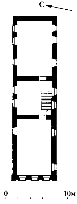 Дом жилой с лавкой Архангельских. План 2-го этажа
