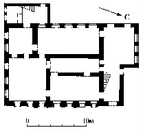 Дом жилой Свиньина. План 1-го этажа