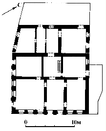 Дом жилой Парфеновых. План 1-го этажа
